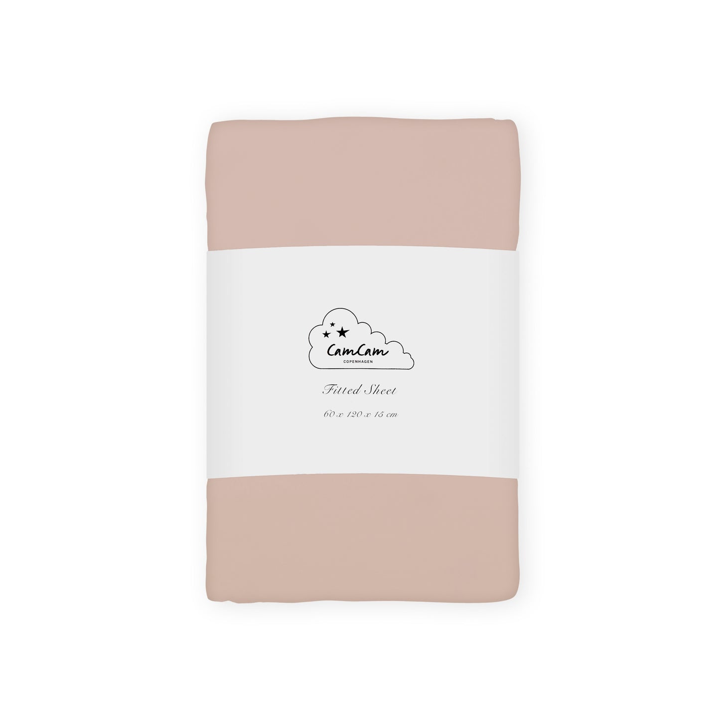 Cam Cam Copenhagen Paklodė su guma GOTS (60x120 cm) – Dusty Rose
