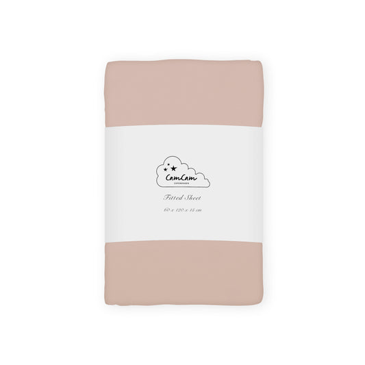 Cam Cam Copenhagen Paklodė su guma GOTS (60x120 cm) – Dusty Rose
